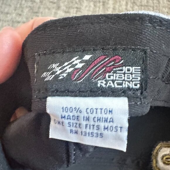 Matt Kenseth Racing Hat‎ Cap Mens Black Yellow Joe Gibbs Racing Flames Nascar - Picture 2 of 6